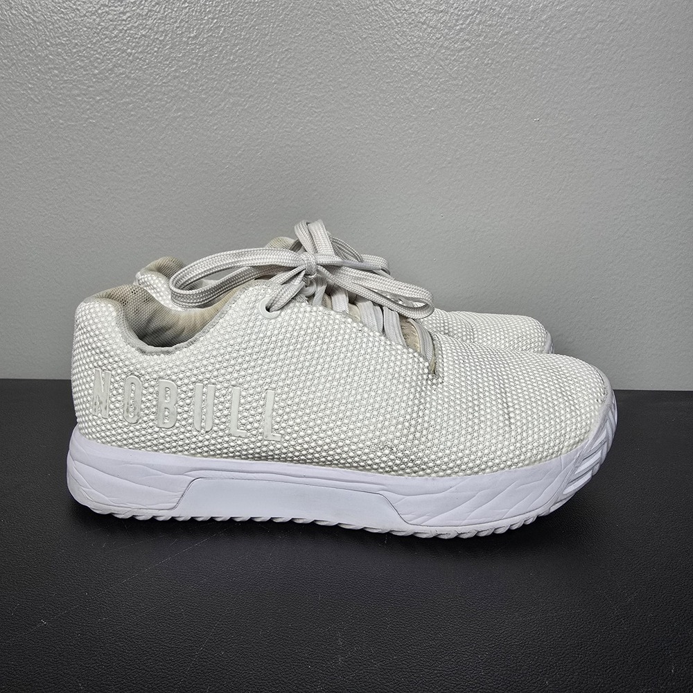 NOBULL Shoes Womens Size 7 White Mesh Trainer CrossFit Gym Training Sneakers